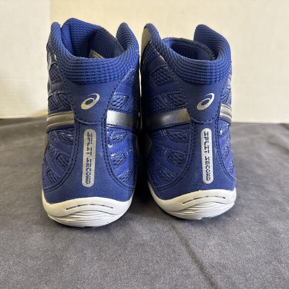 Size 13 - ASICS Split Second 9 Graphite/Silver/Royal Wrestling Shoe J203Y 7993 main image 7